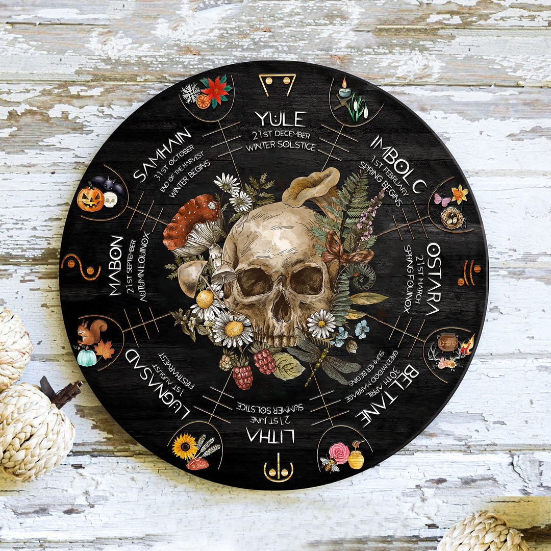 Wheel of the Year 2024 Pagan Calendar Witchcraft Wicca Etsy