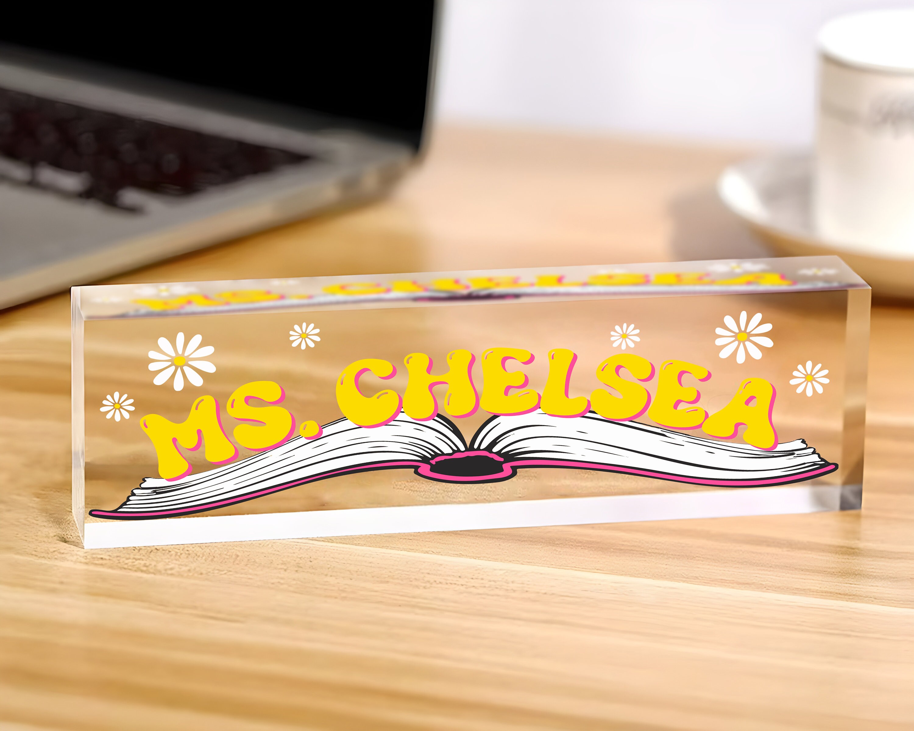 Custom Teacher Desk Name Plate Plaque Name Plate for Desk Etsy