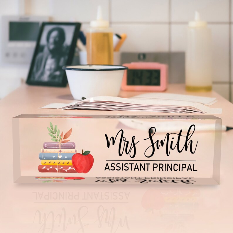 Custom Teacher Desk Name Plate Plaque Name Plate for Desk Etsy