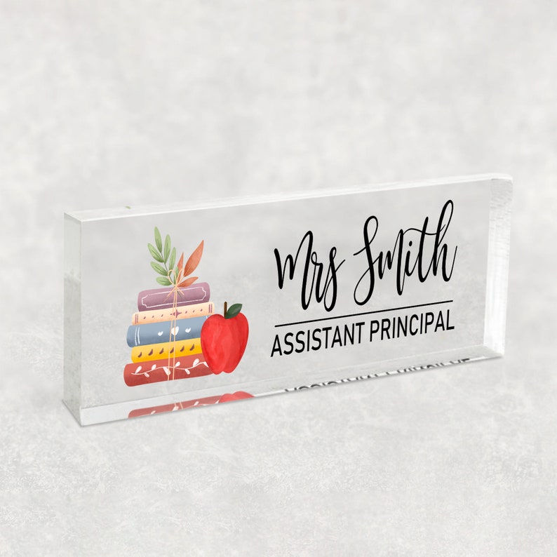 Custom Teacher Desk Name Plate Plaque Name Plate for Desk Etsy