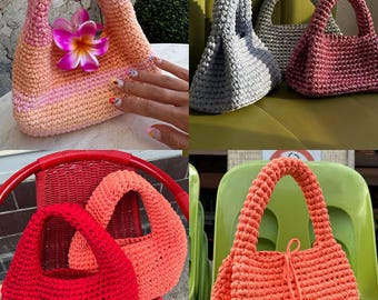 3 Bestselling Crochet Bag Patterns by bygalk: The Donut Bag, The Egg Bag & The Loaf Bag Beginner-friendly Crochet Patterns + Video Tutorials
