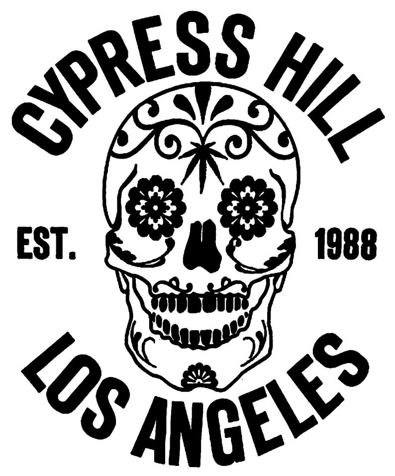 Cypress Hill in Black Letters in SVG, PNG, JPEG, and Pdf Etsy