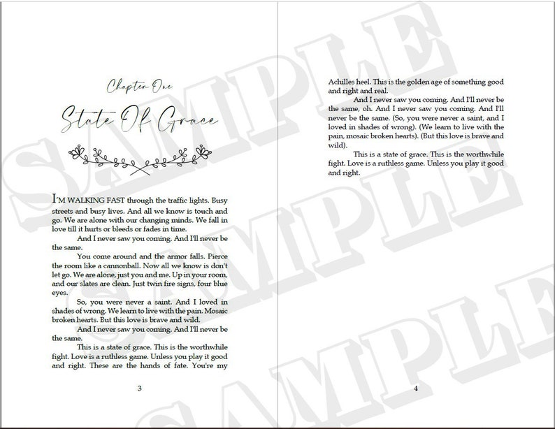 Taylor Swift Red taylor's Version Printable Lyrics Pages Etsy