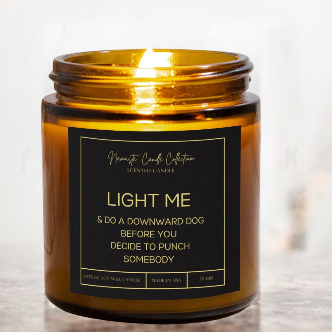 Funny Candles for Yoga Lovers, Best Gifts for Him/her, Insulting Candle