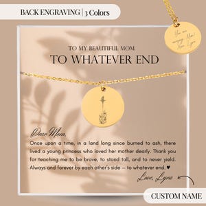 Collier en or inspiré du livre Cœur de feu pour la fête des mères et fille Bijoux pour maman Merci maman et fils Cadeau d'anniversaire