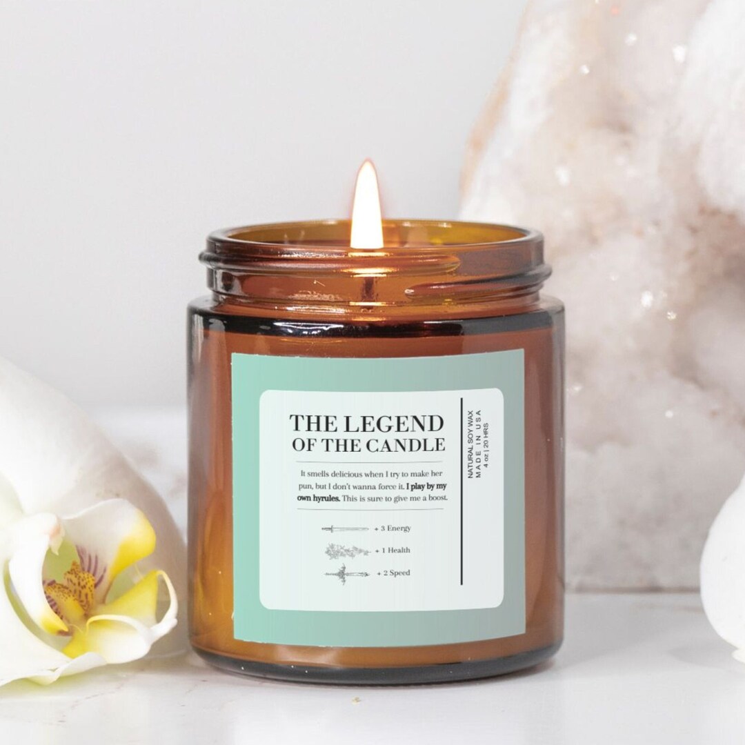 Scented Candle Gamer Gift Geek Game Candle the Legend of the Etsy