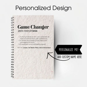 Gepersonaliseerde definitie Impact Creator Hardcover Notebook, Maneger Verjaardagscadeau, Leider Journal, Grappig cadeau voor hem Haar, Werkwaardering afbeelding 5