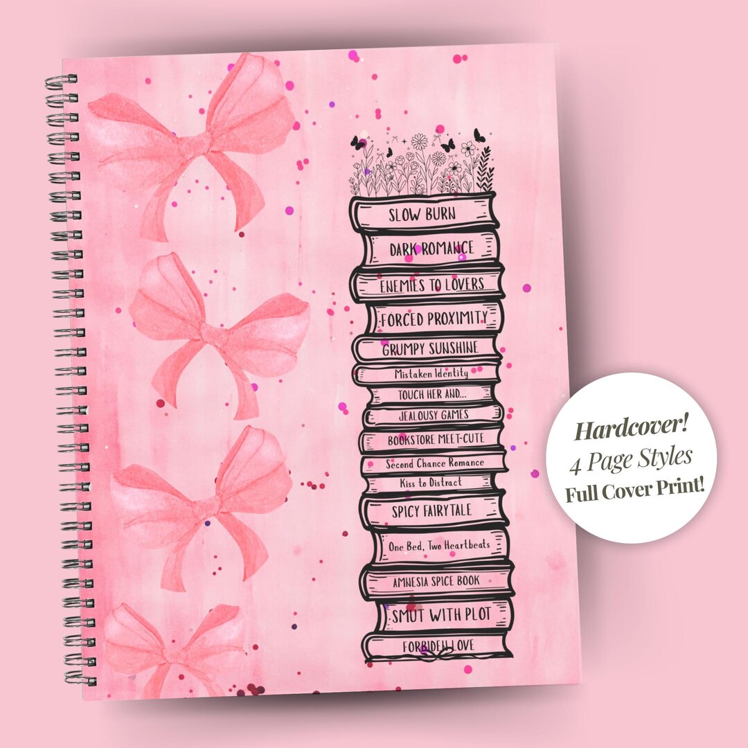 Hardcover Spiral Notebook for Book Lover Smut Reader Journal Tourn Out ...