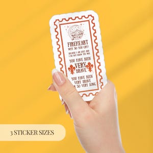 Adesivo Fireheart Por que você chora, citação de livro misterioso, decalque para laptop, presente de incentivo para melhor amiga, adesivo para decoração de diário dela