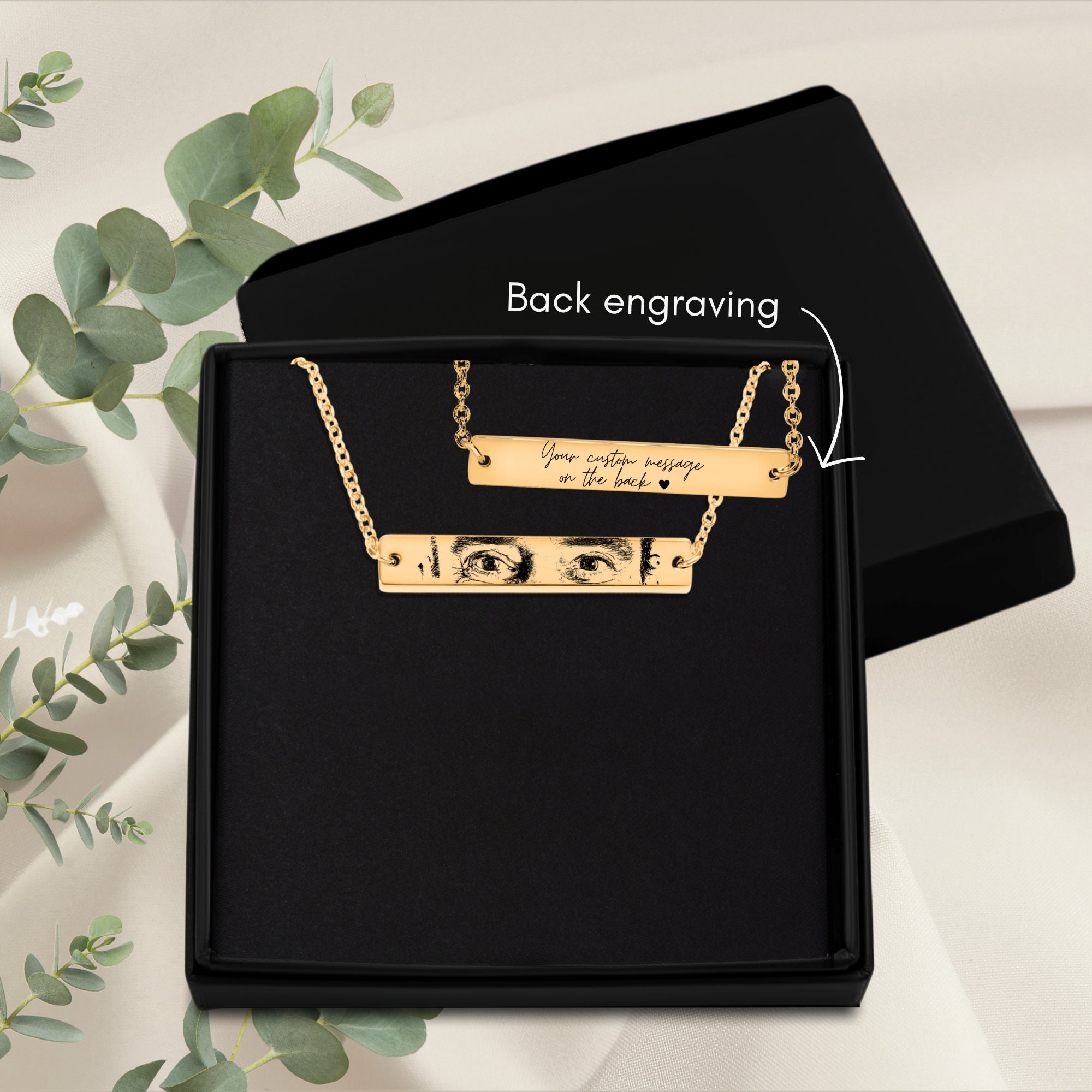 Collana con occhio personalizzata, ciondolo con occhio personalizzato, collana con foto dell'occhio, collana di coppia, collana personalizzata. Inviaci la foto dei tuoi occhi! - Italia
