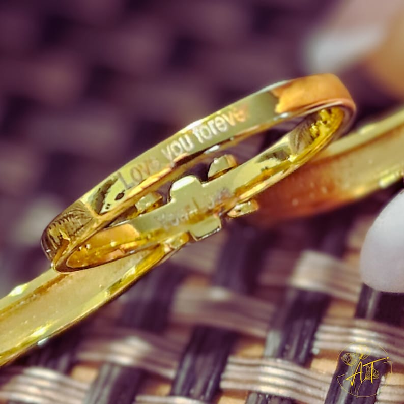 Secret Message Openable Ring for Woman Engraved Minimalistic Jewelry ...