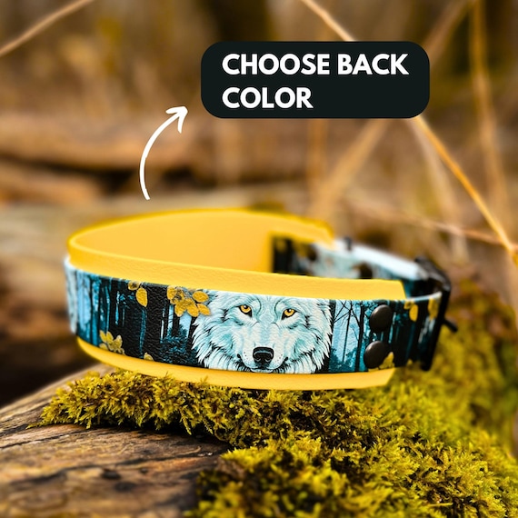 UV Print Custom Biothane Dog Collar, Double Layer Wolf Collar W