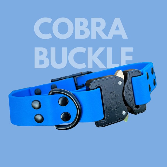 Tactical Neon Biothane Dog Collar With COBRA PRO Durable