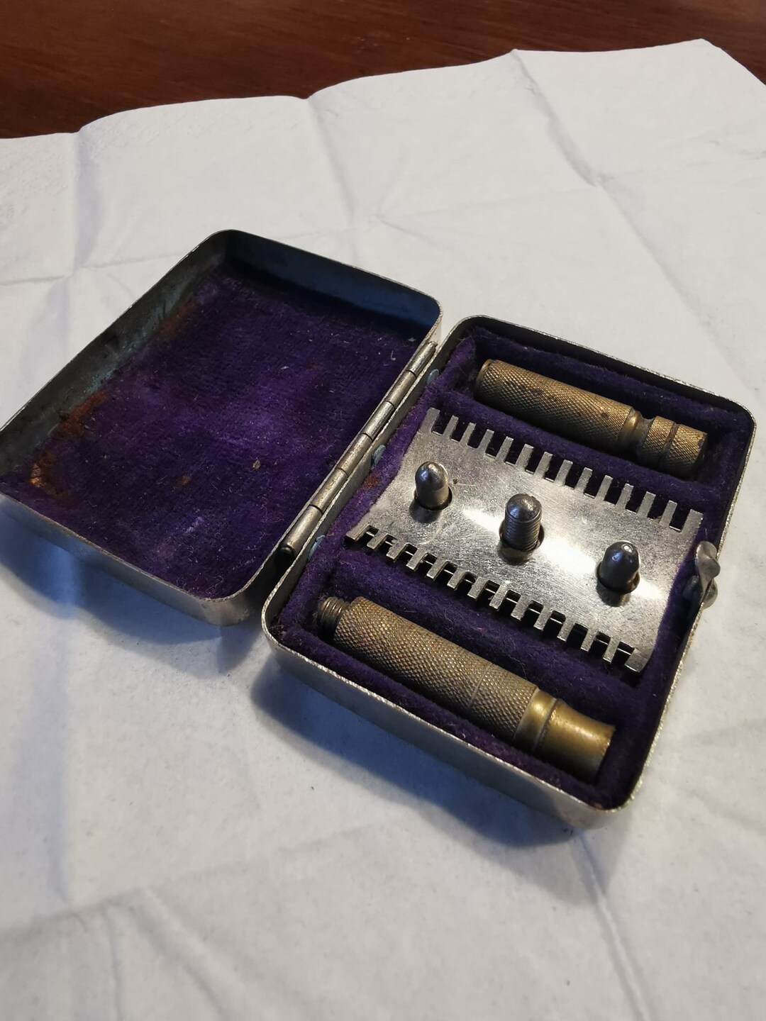 Vintage Razor Travel Set Military? - Etsy