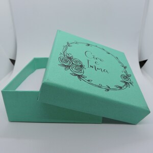 Set 12 scatole confetti, bomboniere personalizzate vuote per: Anniversario, Matrimonio, Testimone e Damigelle, laurea e pensionamento.