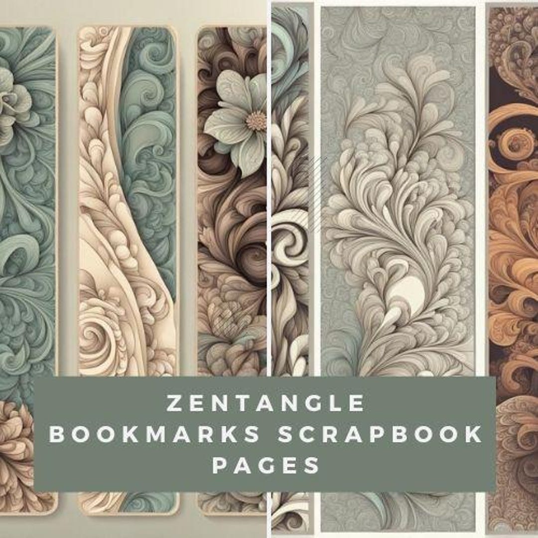 Standard Bookmark Paper DIY Printable Bookmark Paper: 17-page Digital Download for Scrapbooking ...