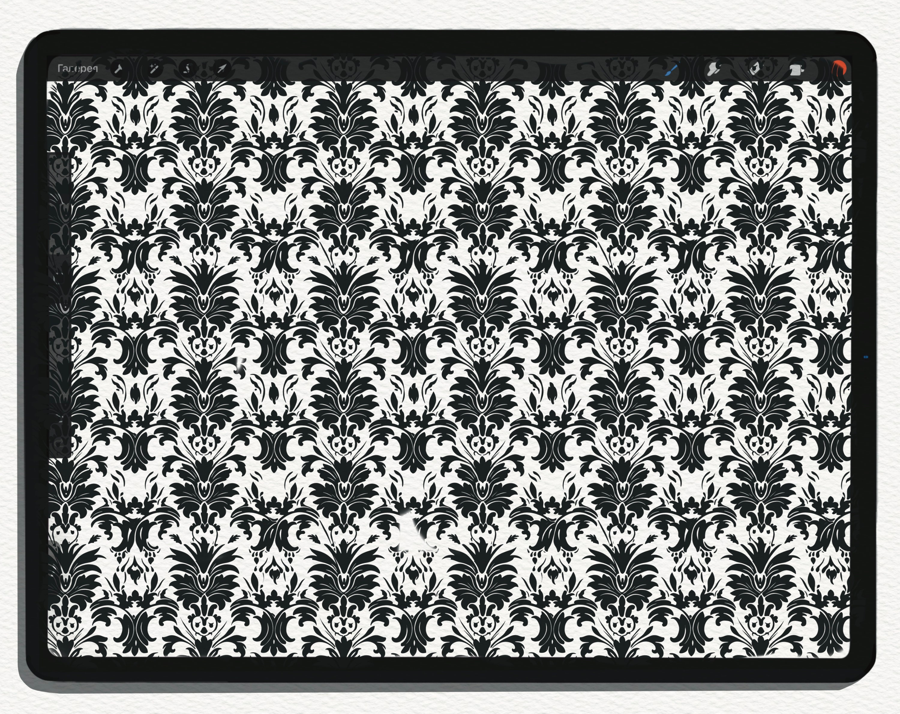 100 Damask Seamless Brushes Png-svg-pdf-eps Files / Procreate Brushes ...