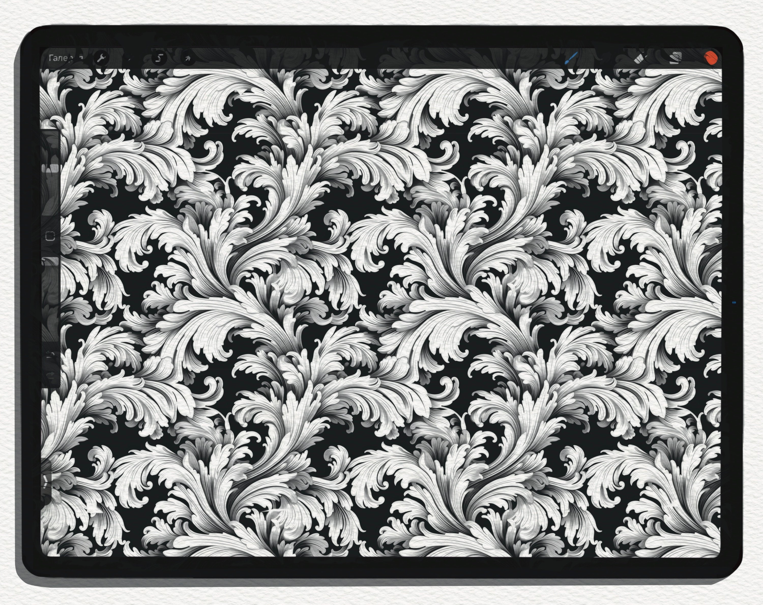 Baroque Seamless Patterns: Set of 100 Procreate Brushes + PNG Files ...