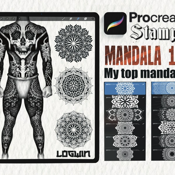 Plus de 140 pinceaux de mandala originaux pour procréer : créez de superbes designs et méditez