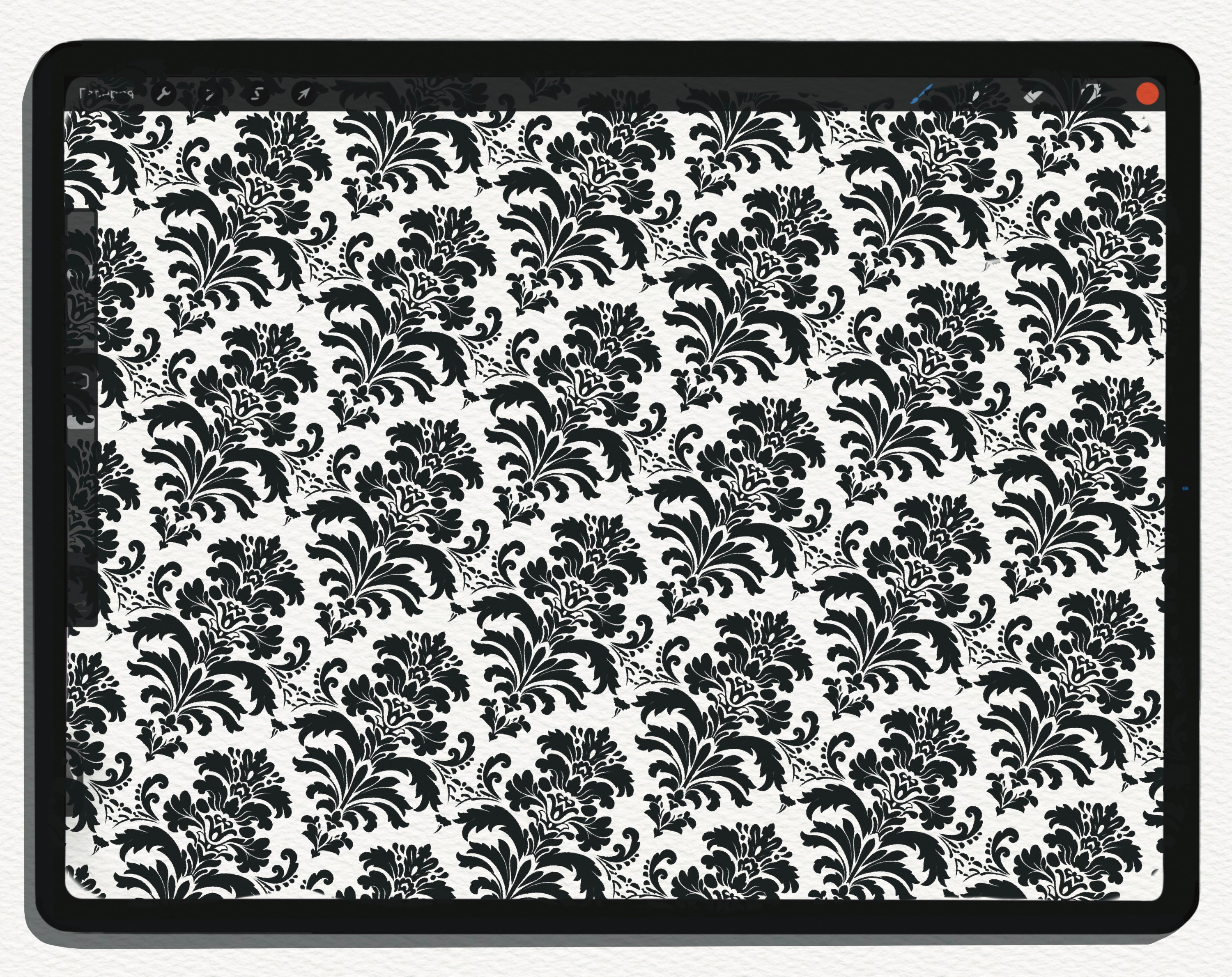 100 Damask Seamless Brushes Png-svg-pdf-eps Files / Procreate Brushes ...