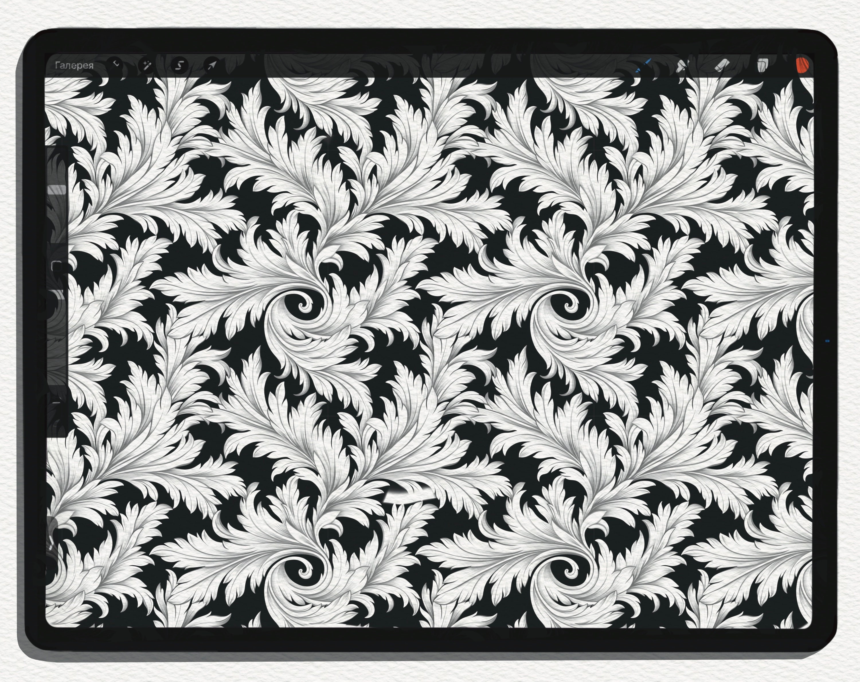 Baroque Seamless Patterns: Set of 100 Procreate Brushes + PNG Files ...