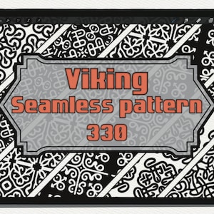 330 Procreate Brushes for VIKING Seamless Patterns