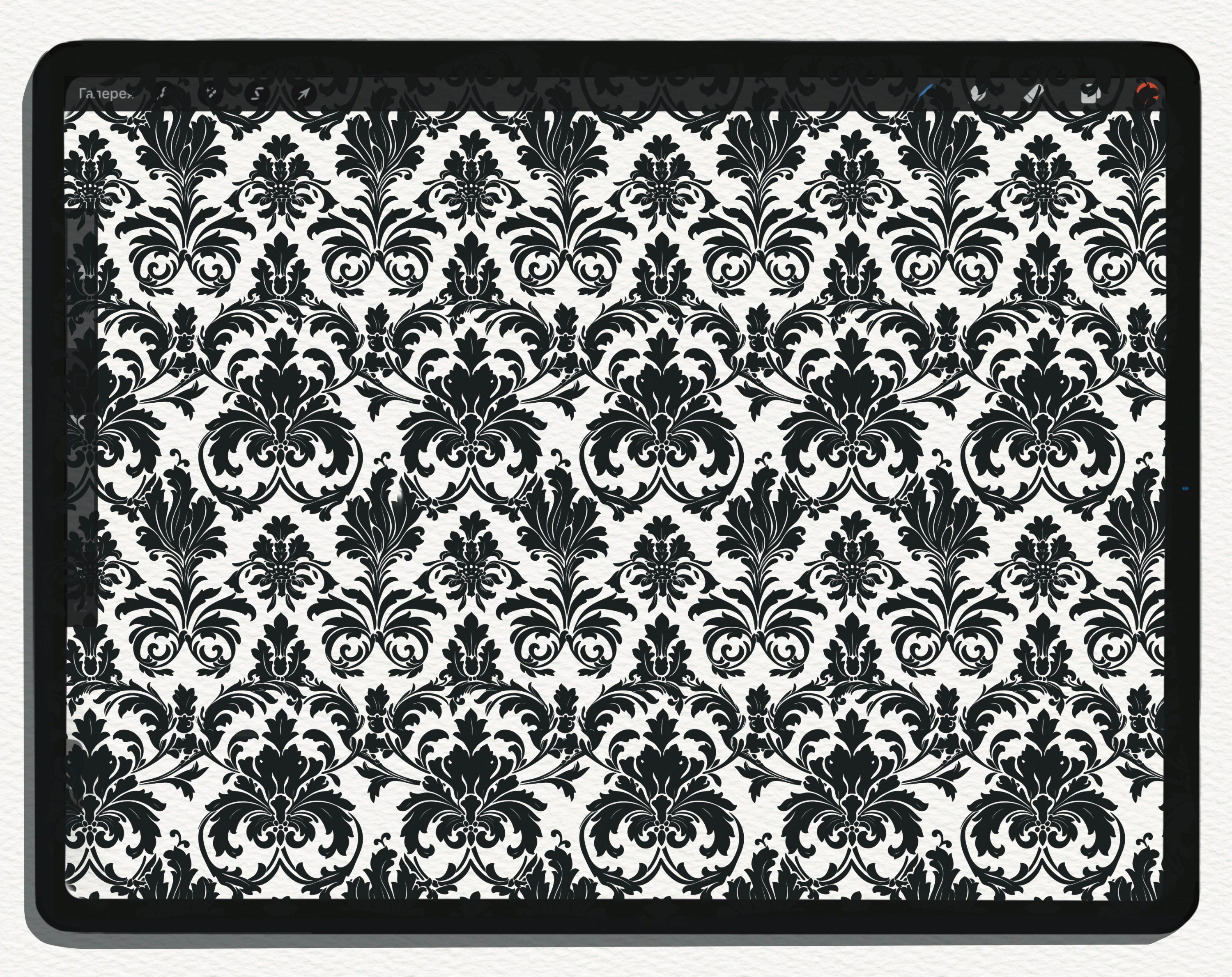 100 Damask Seamless Brushes Png-svg-pdf-eps Files / Procreate Brushes ...