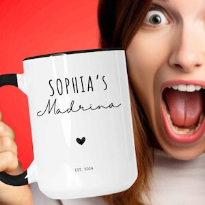 Padrinos Antrag Becher auf spanisch Regalos Para Padrinos Padrinos de Bautizo Padrino Becher Padrinos Becher Set Padrinos Geschenk, Paten Spanisch
