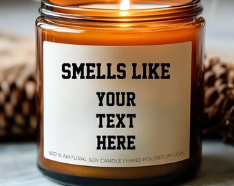 Bougie personnalisée 2024, cadeau de Noël, bougies drôles personnalisées, sentant comme Cadeau personnalisé pour petit ami Cadeau pour grand-mère