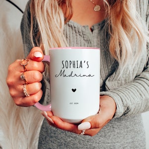 Propuesta Padrinos en español, Regalos Para Padrinos, Padrinos de Bautizo, Taza Padrino, Set de Tazas Padrinos, Regalo Padrinos, Padrinos Español