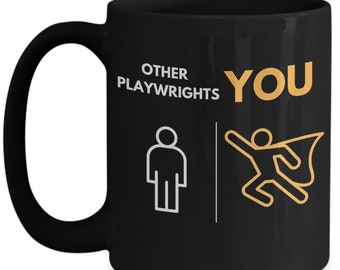 Playwright gift,for men, personalized, for playwright, mug, playwright coffee cup, playwright present, best playwright, ever coffee mug, ...