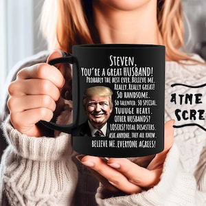 Trump personnalisé mari Trump personnalisé mari Noël personnalisé mari cadeau d'anniversaire personnalisé pour mari nom mug mari