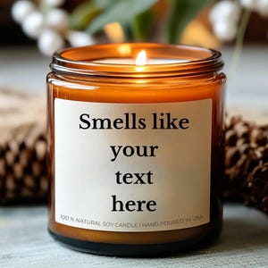 Funny Custom Candle, Personalized Gift Funny Candles Smells Like Personalized Gift 2024 Christmas Gift for Boyfriend Gift for Grandma