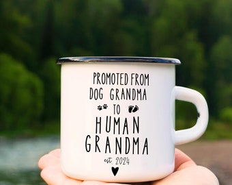 Custom New Grandma Promoted to Grandma from Dog New Grandma Gift Grandmother Pregnancy Announcement Baby Announcement Birth First Grandchild
