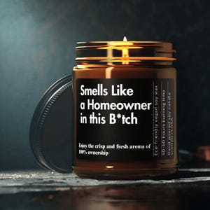 New Home Gift Funny Candle Custom Housewarming Gift Welcome Home Realtor Gift New House Gift Funny Gifts Smells Like Candle House Closing