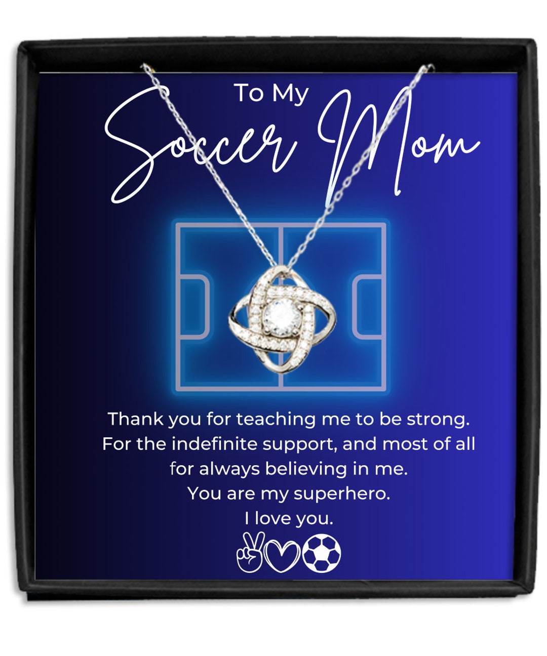 Soccer Mom Necklace Mom Gift Soccer Gift Ball Necklace Sport Etsy