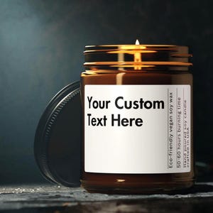Personalized Candle Blank Label Candle Private Label Candle Custom Logo Candle Gift for Her Best Friend Custom Gift Funny Candles Personlaiz