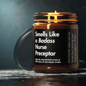 Nursing School Gift for Nurse Preceptor Funny Candle Gift for Nurse Appreciation Nurses Week Gift Custom Registered Nurse Graduation Gift