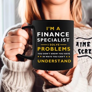 Mug spécialiste de la finance cadeau pour spécialiste de la finance cadeau finance mug finance conseiller financier cadeau pour conseiller financier