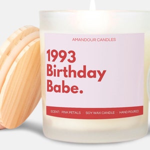 30th Birthday Gift, Funny Candle, Funny 30th Birthday Gift, Soy Wax Candle, For Women Candle, 30th Birthday Present, 30th Gift Ideas, Babe