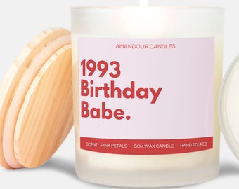 Cadeau 30e anniversaire, bougie amusante, cadeau 30e anniversaire amusant, bougie de cire de soja, bougie pour femme, cadeau 30e anniversaire, Idées cadeaux 30e, bébé