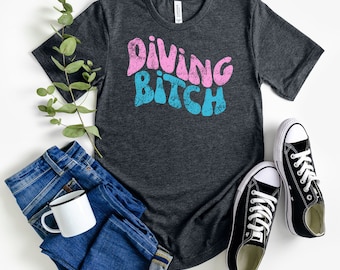 Scuba Diving Shirt Diver Shirt Women Scuba Diver Gift Diving Gifts Gift for scuba divers Sea Turtle Tee