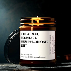 Nurse Practitioner Graduation Gift Custom NP Gifts Personalized FNP Gifts custom Nurse Practitioner Candle New np gift dnp graduation gift