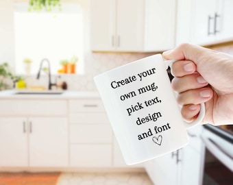 Custom Mama mug, Create your own Mug, Gift for friend,Design your own mug, Logo Mug,Personalized Ceramic Mug,Customizable Message Coffee Cup