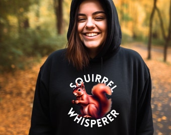 Squirrel Hoodie gift for  Squirrel Lover Clothing Squirrel Sweater Animal Squirrel Squirrel Sweater Squirrel Sweatshirt Squirrel Pullover