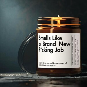 New Job Gift Coworker Gift Personalized Goodbye Gift Funny Candle Farewell Gift Promotion Gift New Adventures New Beginnings Gift Soy Candle