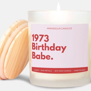 50th Birthday Gift, Funny Candle, Funny 50th Birthday Gift, Soy Wax Candle, For Women Candle, 50th Birthday Present, 50th Gift Ideas, Babe