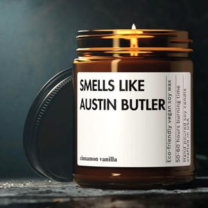 Inspired by Austin Butler Candle Custom Perfect for Fans Celebrate Hollywood Charm Fun Gift for Celebrity Admirers Personalized Gift candle