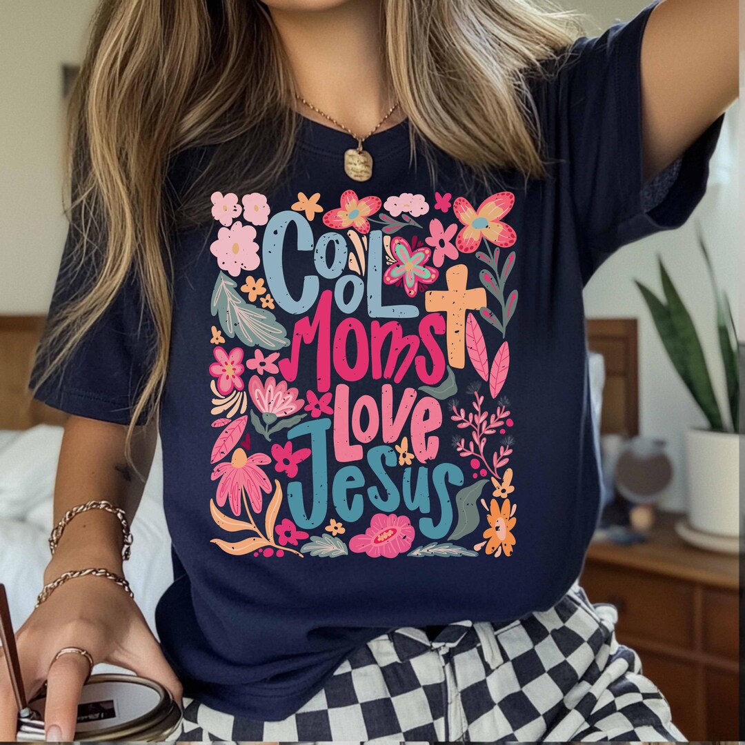 LEOPARD PRINT  COOL MOMS LOVE JESUS 9E main image 1