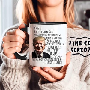 Personalized Gift for Gigi custom Trump Bubbe Coffee Mug Humorous Trump Christmas Gift Custom Holiday Bubbe Funny Political Ornament
